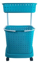 Carrito Organizador Multiuso Canasto Con Ruedas Baño Cocina - Imagen 15