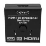 Switch Splitter Hdmi Bidireccional 4k Full Hd Color Negro - Imagen 4