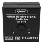 Switch Splitter Hdmi Bidireccional 4k Full Hd Color Negro - Imagen 5