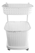 Carrito Organizador Multiuso Canasto Con Ruedas Baño Cocina - Imagen 3