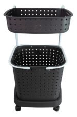 Carrito Organizador Multiuso Canasto Con Ruedas Baño Cocina - Imagen 9