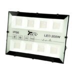 Foco Reflector Led Exterior Patio Jardin Ip66 200w Negro Blanco Frío