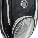 Mochila Cápsula Polarizado Negro Portátil Mascota Perro Gato - Imagen 5