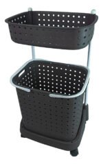 Carrito Organizador Multiuso Canasto Con Ruedas Baño Cocina - Imagen 6