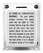 Transformador 220v A 110v Hasta 2000w Con Llave Dacro - Imagen 5