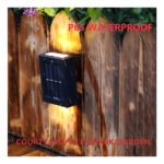 Foco Lampara Aplique Led Solar Jardín Exterior Impermeable Color Negro - Imagen 9