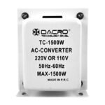 Transformador 220v A 110v Hasta 1500w Con Llave Dacro - Imagen 4