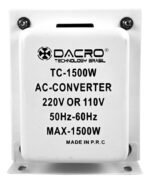 Transformador 220v A 110v Hasta 1500w Con Llave Dacro - Imagen 5