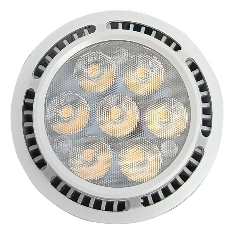 Lámpara Dicroica Led Gu10 7w Luz Fría 220v Blanco Frío