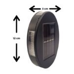 Foco Lámpara Aplique Led Solar Jardín Exterior Impermeable Negro - Imagen 7