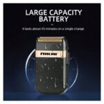 Afeitadora Rasuradora Inalámbrica Lavable Nikai Nk-7708 Negro - Imagen 8