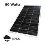 Panel Solar 80w 12v Monocristalino Con Conectores Negro 18.2v 22.4v - Imagen 5