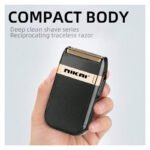 Afeitadora Rasuradora Inalámbrica Lavable Nikai Nk-7708 Negro - Imagen 5