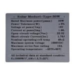 Panel Solar 30w 12v Monocristalino Con Pinzas Batería 18v Negro 22.32v - Imagen 6