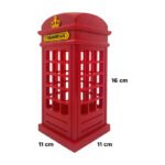Lámpara Veladora Luz De Noche Led Caseta Telefonica Inglesa Rojo Blanco - Imagen 5