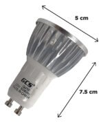 Lámpara Dicroica Led Gu10 5w Luz Cálida 220v - Imagen 6