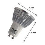 Lámpara Dicroica Led Gu10 3w Luz Fría 220v Blanco Frío - Imagen 5