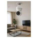 Cámara Seguridad Wifi Celular Lámpara 1080p 360 Con Foco Led Color Blanco - Imagen 7