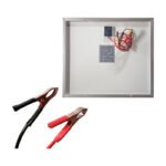 Panel Solar 30w 12v Monocristalino Con Pinzas Batería 18v Negro 22.32v - Imagen 3