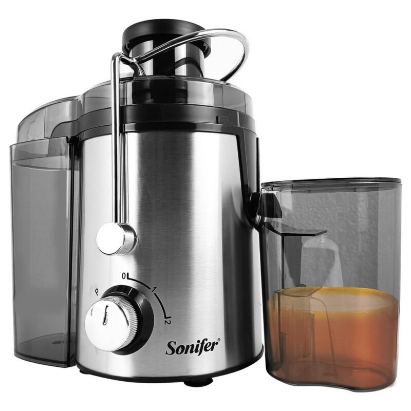 Juguera Extractor Eléctrica 400w 1,5 Litros 2 Velocidades Plateado