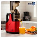Juguera Extractor Eléctrica Jugos Starlux Sl-21030 Premium Rojo - Imagen 8