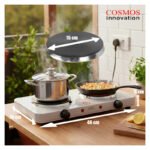 Anafe Cocina Cocinilla Eléctrico 2000w Dos Hornallas Blanco - Imagen 8