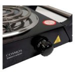 Anafe Cocina Cocinilla Eléctrico 1000w 1 Hornalla Con Asas Negro - Imagen 4