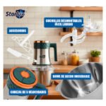 Procesadora Picadora Eléctrica Carne Verduras 2 Litros 250w Plateado - Imagen 7