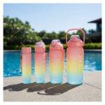 Combo Kit Set De 4 Botellas Deportivas Varios Tamaños Combo 5 - Imagen 6