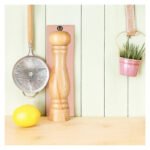 Pimientero Pimentero Grande Sólido 35 Cm Madera Molinillo - Marrón Claro - Imagen 4