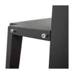 Soporte Tv Pantalla Dos Estantes De 32 A 75  Con Ruedas Negro - Imagen 7