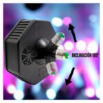 Luz Tacho 36 Led Rgb Portalámparas Multiefecto Audioritmo - Imagen 7