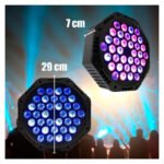 Luz Tacho 36 Led Rgb Portalámparas Multiefecto Audioritmo - Imagen 6