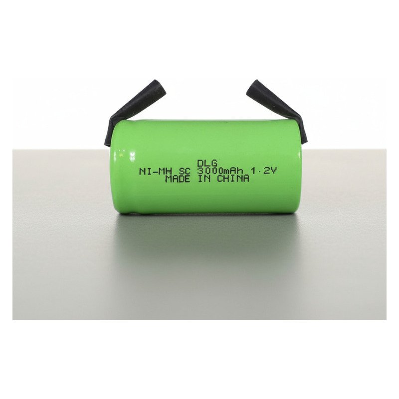 Pila Batería Sub C 3000mah Para Soldar 22.5mm X 43mm