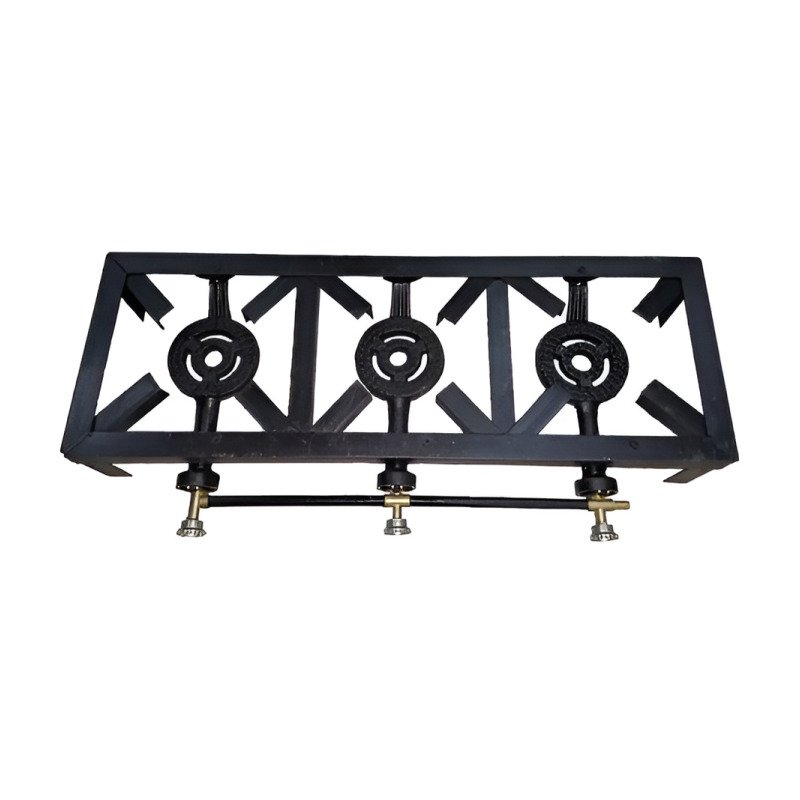 Anafes A Gas Triple Hierro Fundido Quemador Hornilla Camping