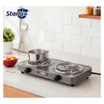 Anafe Cocina Cocinilla Eléctrico 2000w Dos Hornallas Gris Gris - Imagen 9