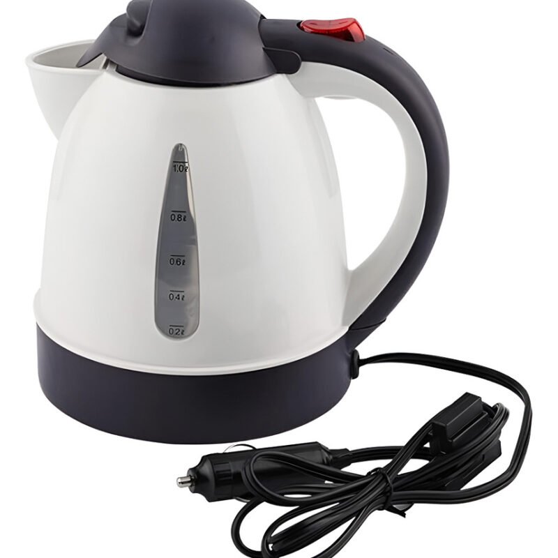 Jarra Caldera Eléctrica Ideal Camión Vehículo 1 Litro Blanco