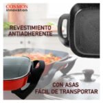 Olla Eléctrica Tapa Vidrio Antiadherente 5 Lts Rojo Cosmos Rojo 50hz / 60hz - Imagen 9