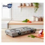 Anafe Cocina Cocinilla Eléctrico 2000w Dos Hornallas Gris Gris - Imagen 8