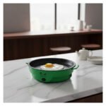 Sartén Eléctrico Premium Redonda 26 Cm Antiadherente Verde Claro