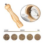 Pimientero Pimentero Grande Sólido 35 Cm Madera Molinillo - Marrón Claro - Imagen 2