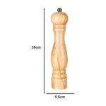 Pimientero Pimentero Grande Sólido 35 Cm Madera Molinillo - Marrón Claro - Imagen 5