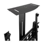 Soporte Tv Pantalla Dos Estantes De 32 A 75  Con Ruedas Negro - Imagen 5