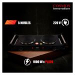 Anafe Cocina Cocinilla Eléctrico 2000w Dos Hornallas Negro - Imagen 5