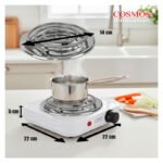 Cocina Anafe Eléctrico 1000w 1 Hornalla Espiral Cosmos Blanco - Imagen 7