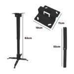 Soporte Universal Para Proyector Pared Y Techo Metal Robusto - Imagen 5