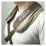 Masajeador Cervical Eléctrico Espalda Cuello Hombro Portátil Crema - Imagen 2