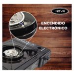 Anafe Gas Portátil Nitya Nt-155b 1 Hornalla Con Valija Camping - Imagen 3