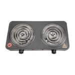 Anafe Cocina Cocinilla Eléctrico 2000w Dos Hornallas Gris Gris - Imagen 3