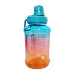 Botella De Agua Deportiva Gimnasio Ejercicio 900ml Celeste - Imagen 2